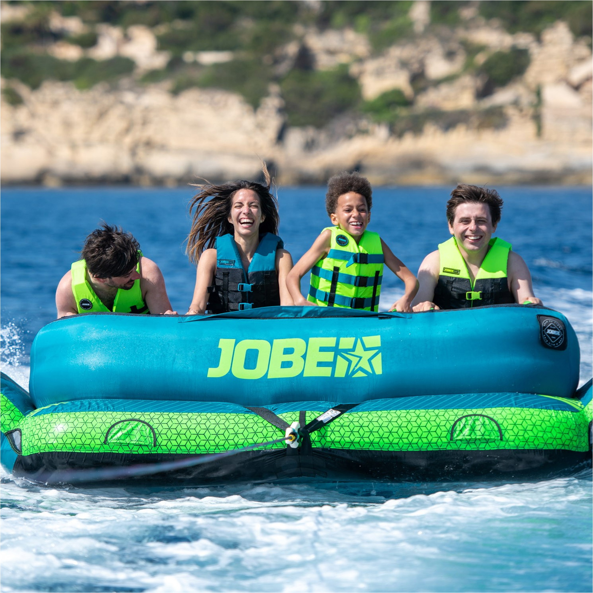 2026 Jobe Binar 4 Person Towable 230423001 - Blue / Green